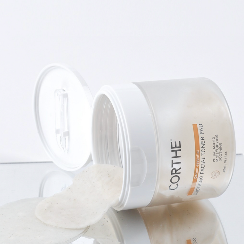 Corthe essential soothing facial toner pads